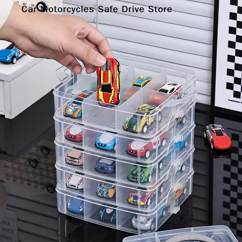 CM1pc Transparent Minimalist Toy Storage Box Dustproof Moisture-proof