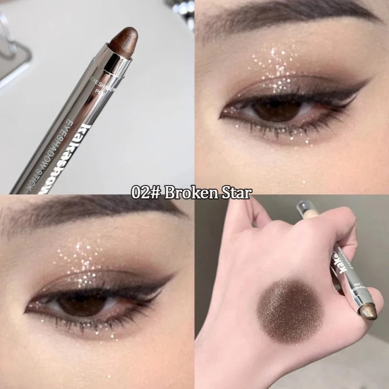 Velvet Wine Red Eyeshadow Stick Dual-ended Matte Pearlescent Zpaxo 02