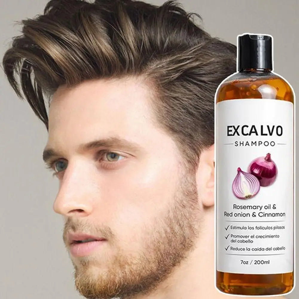 Red Onion Rosemary Shampoo Anti Hair Loss Growth Boost Strengthen Follicle Clean Scalp Improve Hair Texture Zpaxo