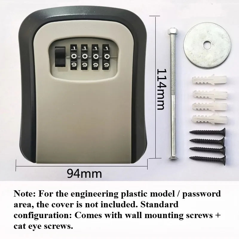 Flip-top Ultra-secure Key Safe Box Plastic Storage Hotel Emergency