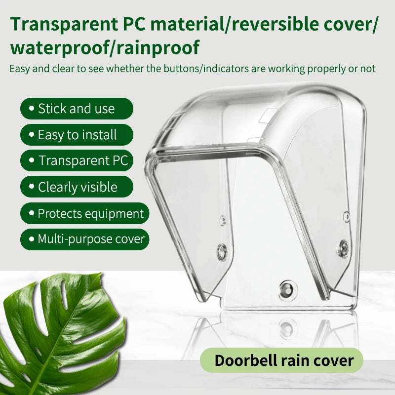 Waterproof Doorbell Cover Rain Case Wireless Button Smart Ring Chime Zpaxo