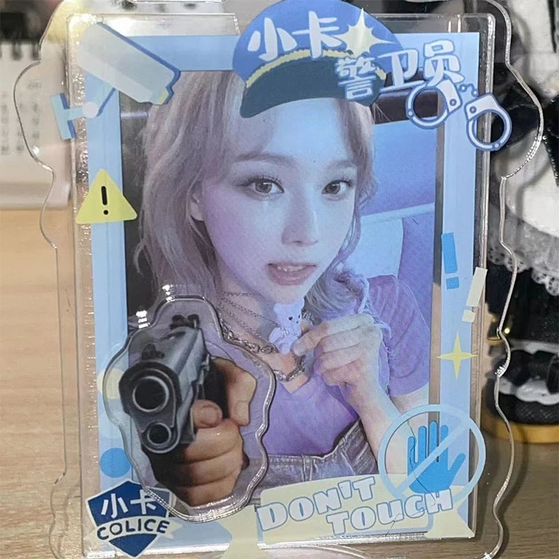 Kawaii Kpop Photocard Holder Idol Photo Card Display Small Protective