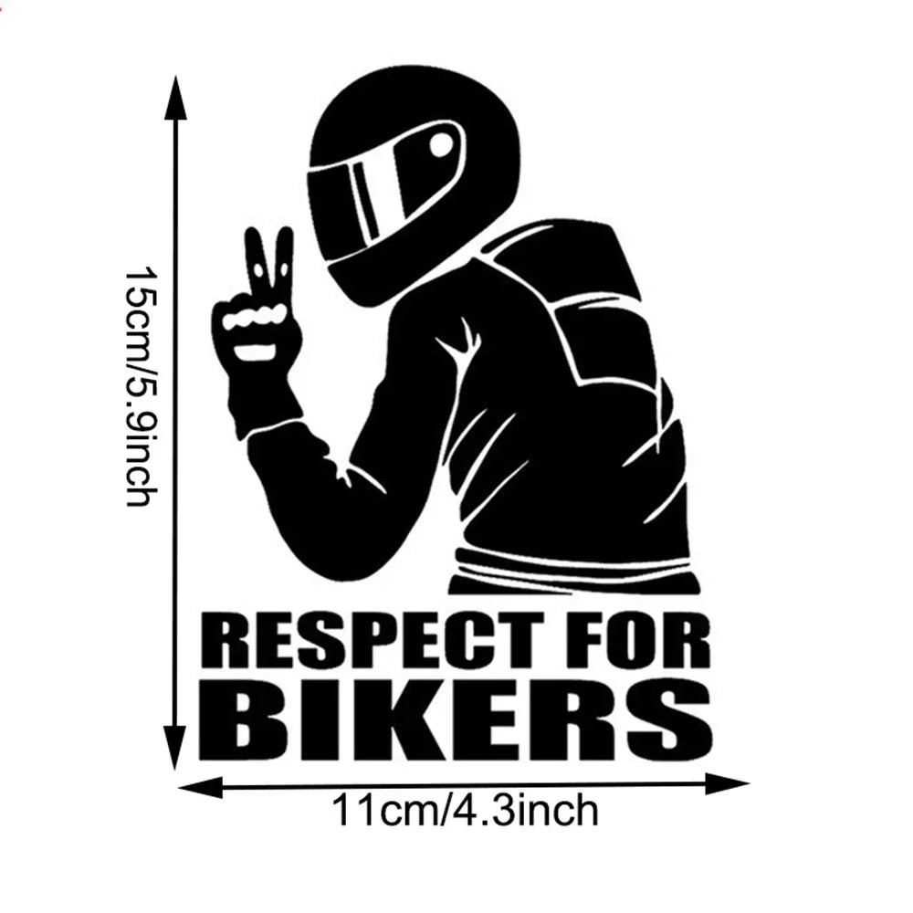 3D Reflective Biker Vinyl Sticker – Car & Motorcycle Decal