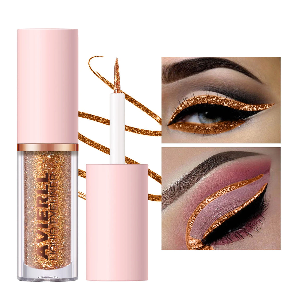 Glitter Liquid Eyeliner Pen Long-lasting Smudge-proof Waterproof Zpaxo
