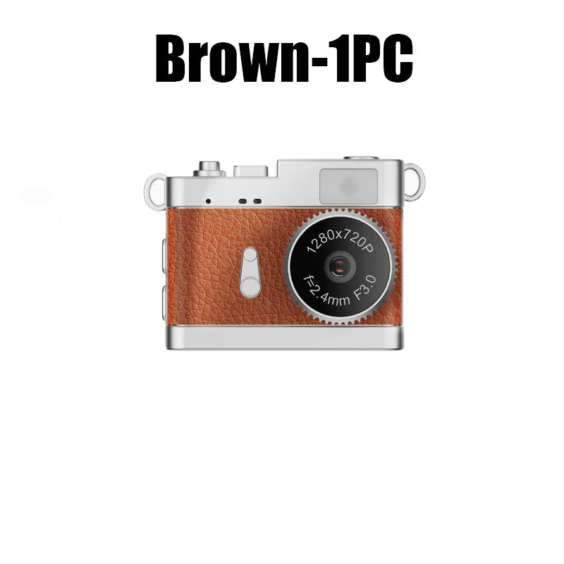 Lightweight Mini Campus Camera Students Stylish Portable Vlog Fashion Zpaxo Brown 1PC