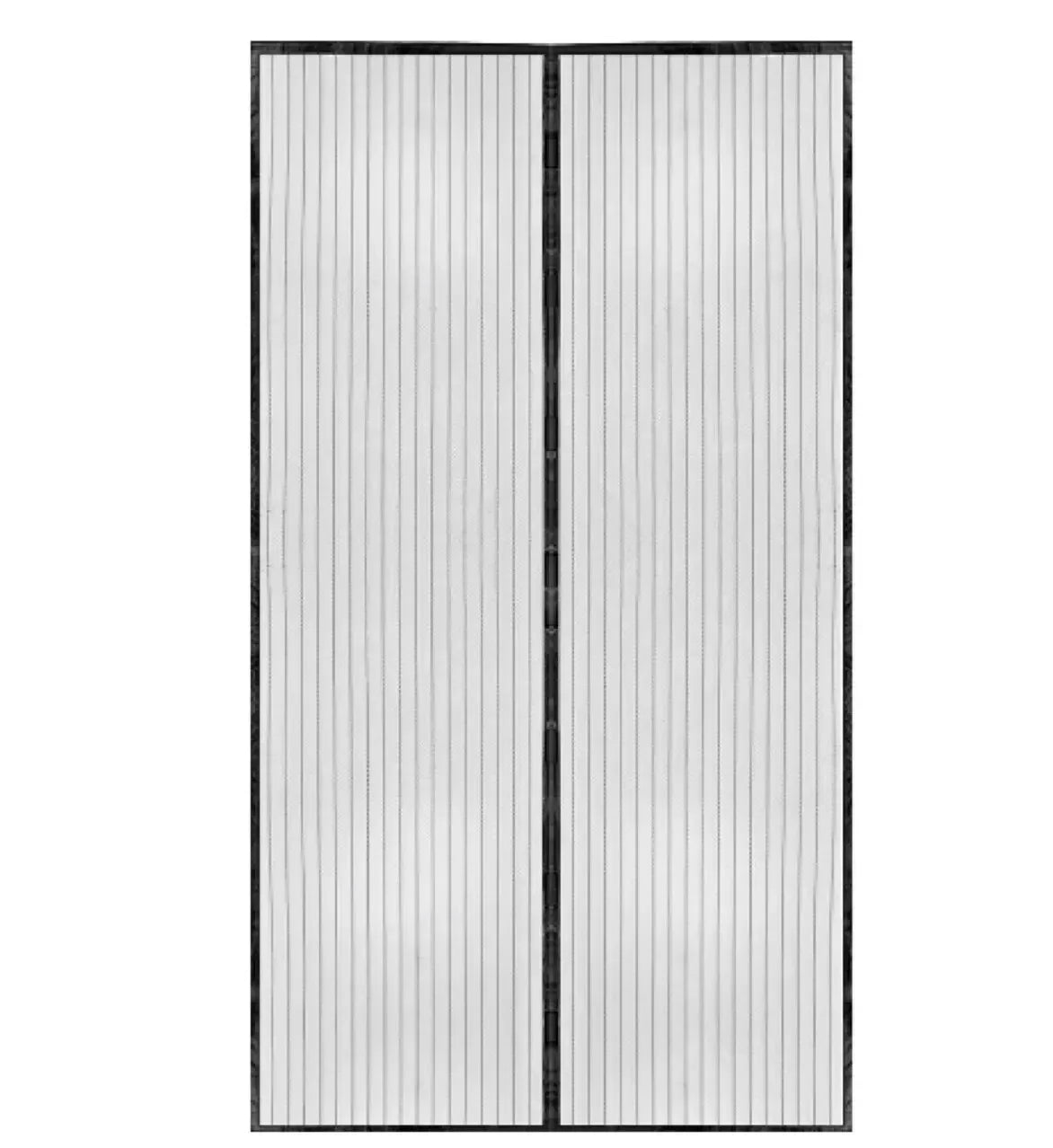 Anti-Mosquito Net Summer Automatic Closing Magnetic Mosquito Net Invisible Door Mesh Anti Bug Fly Partition Curtain Magic Mesh Zpaxo black 100x210cm