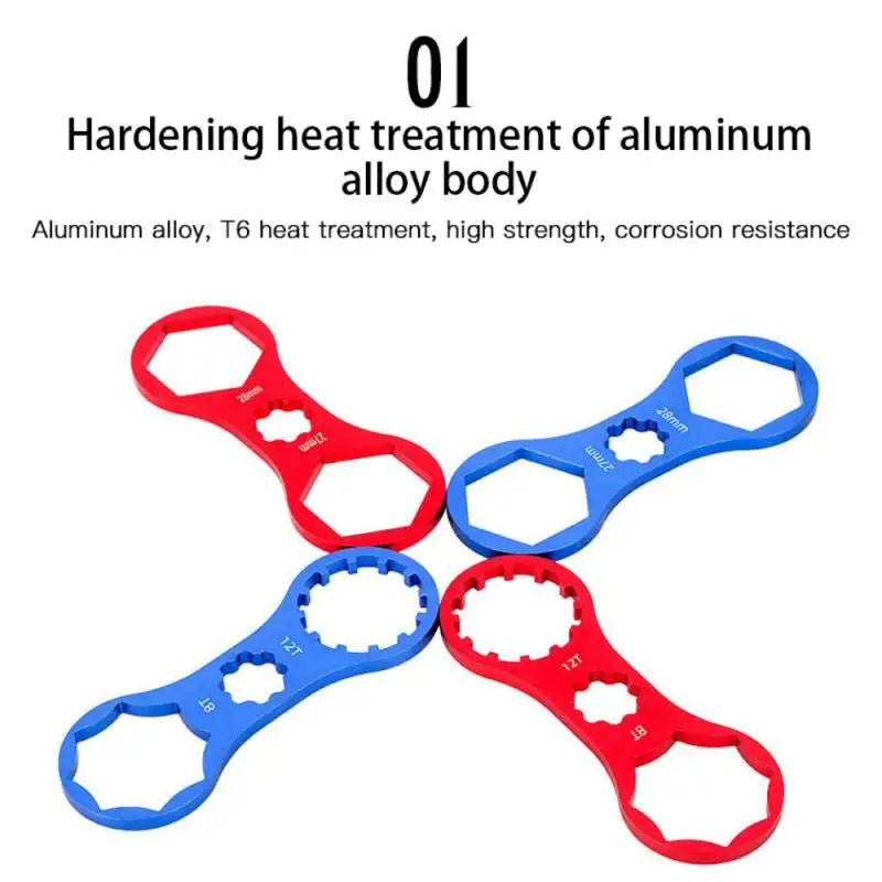 MTB Bike Fork Shoulder Wrench Bicycle Front Fork Repair Tools For Suntour XCR XCT XCM RST 8/12T 27/28mm Front Fork Removal Tool Zpaxo