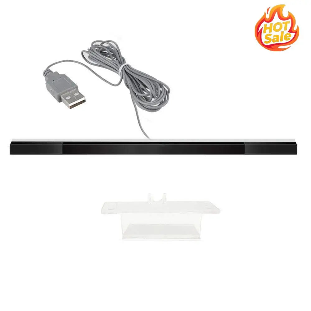 Infrared TV Ray Wired Remote Sensor Bar Game Console Accessories for Wii/Wii U Zpaxo