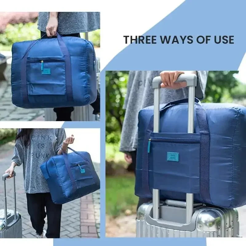Foldable Travel Duffel Bag Lightweight Travel Bag for Women and Men Tote Carry On Luggage Bag Weekender Overnight Bag Zpaxo