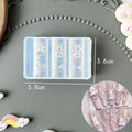 ▶3D Fruit Silicone Nail Mold Sweet Flower Petals Fairy Nails Templates DIY Nail Art Decor Manicure Template For Nail Charms Zpaxo A17