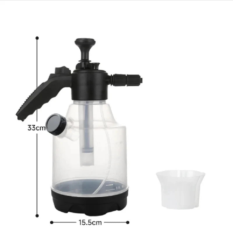 Hand Pump Foam Sprayer 3 Types Nozzle Pneumatic Cannon Snow Car Wash
