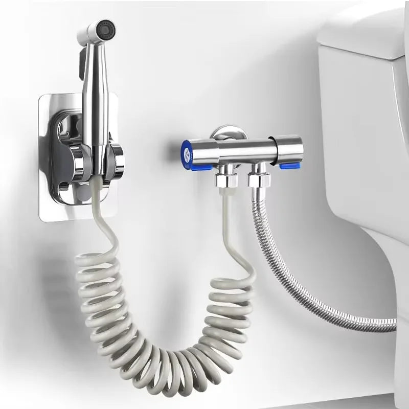 304 Stainless Steel Toilet Companion Spray Gun Set Bathroom Household Douche High Pressure Nozzle Woman Washer Water Gun Zpaxo
