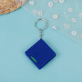 1M Mini Tape Measure Keychain With Horizontal Bubble Plastic Portable Retractable Ruler Centimeter/Inch Tape Measure 4.3*4.3*1cm Zpaxo one size