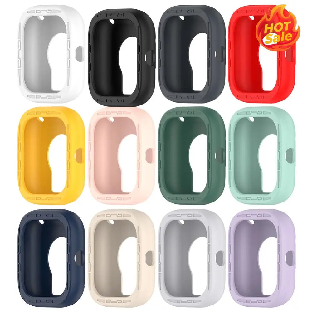 Silicone Protective Cover Case for Redmi Watch 4 Bumper Frame Protector Scratch-Proof Case Cover Soft for Xiaomi Redmi Watch4 Zpaxo