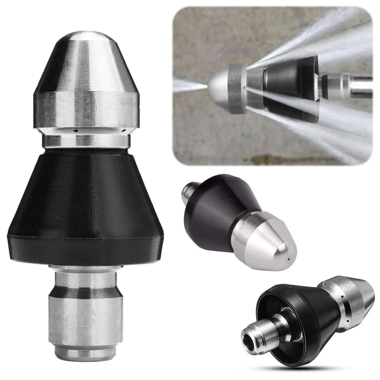 3 8 Cleaning Nozzle Pressure Washer Drain Sewer Pipe Jetter Spray 1