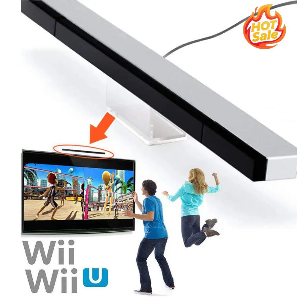 Infrared TV Ray Wired Remote Sensor Bar Game Console Accessories for Wii/Wii U Zpaxo