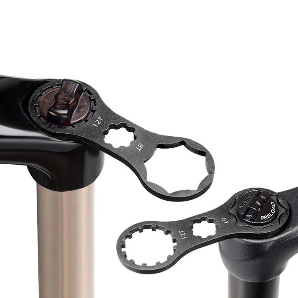 Bicycle Front Fork Cap Wrench Tool MTB Bike For SR Suntour XCR/XCT/XCM/RST Aluminum Alloy Cycling Repaire Tool Bike Accessories Zpaxo Default Title