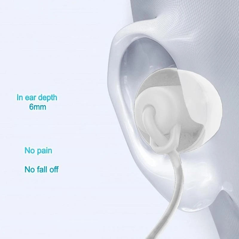 Noise Reduction Headphones Microphone Wired Earphones Sleeping