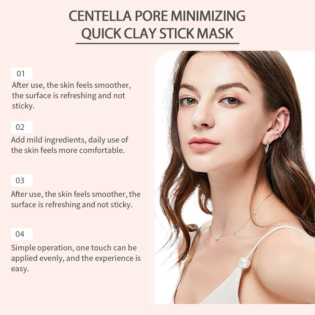 Hoygi Centella Asiatica Clay Mask Stick Soothing Calming Detoxifying Hydrating Anti-irritation Easy Application All Skin Types Zpaxo