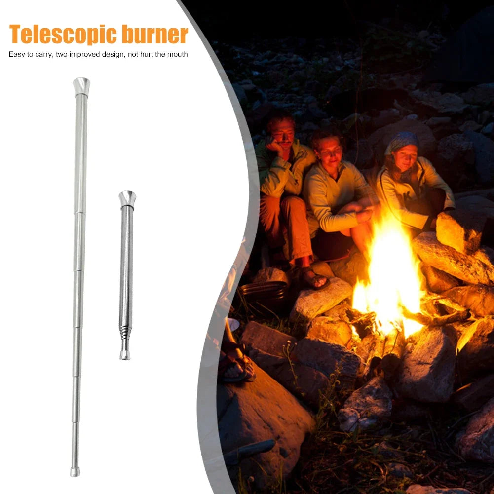 Telescopic Camping Fire Blower Blowpipe | Portable Outdoor Tool