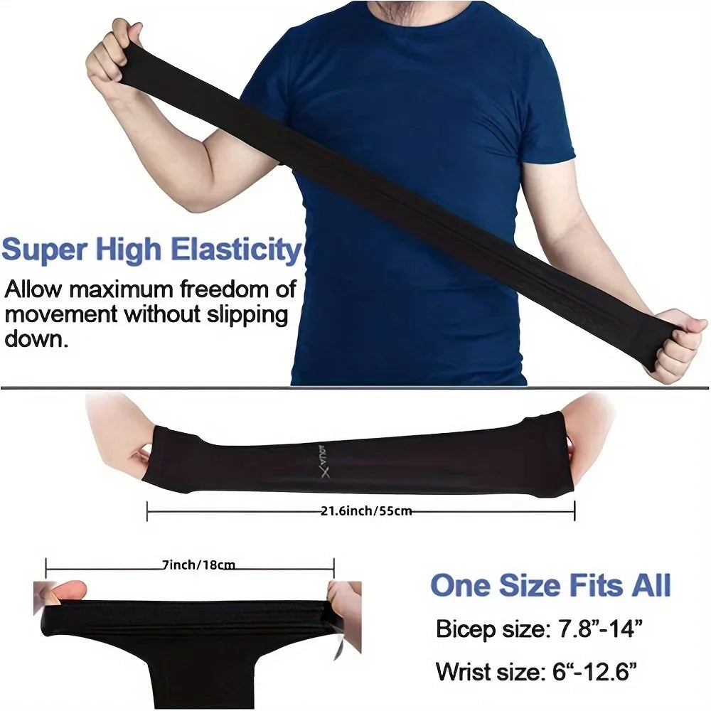 Breathable Sun Protection Sleeves Cooling UV Driving Golfing Fishing