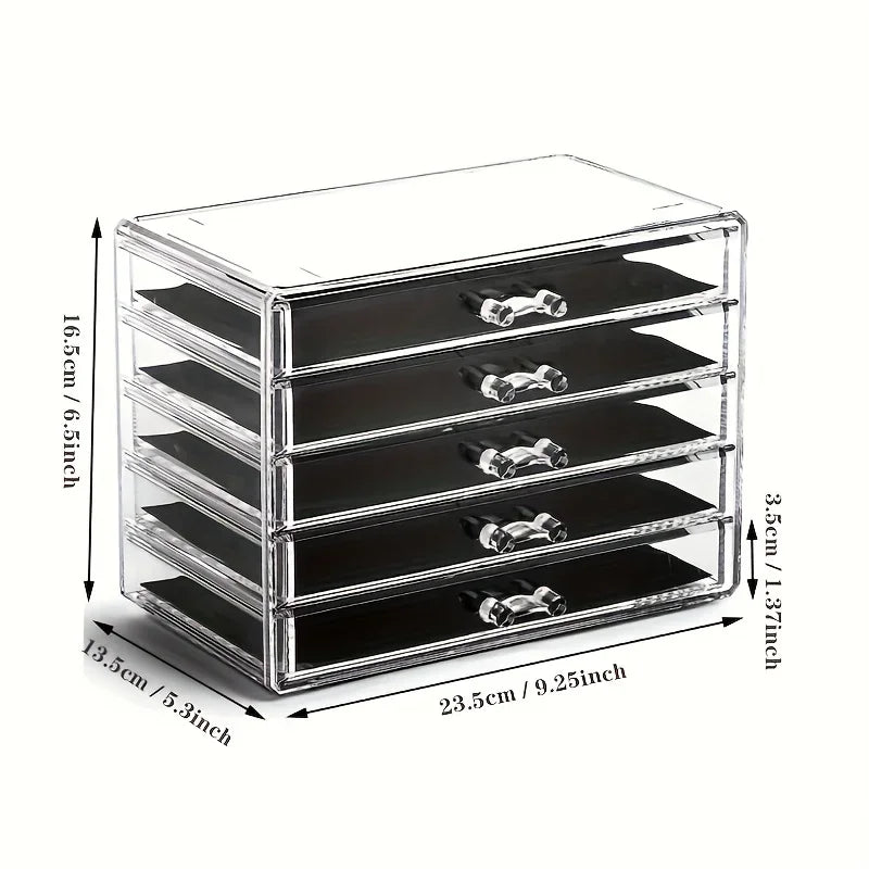 Nail polish storage box, nail polish display box, transparent multi-layer storage rack, cosmetics, lipstick, jewelry storage Zpaxo