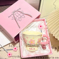 Girls Birthday Souvenir Coffee Cup Mugs Cups Creative Flower Mug