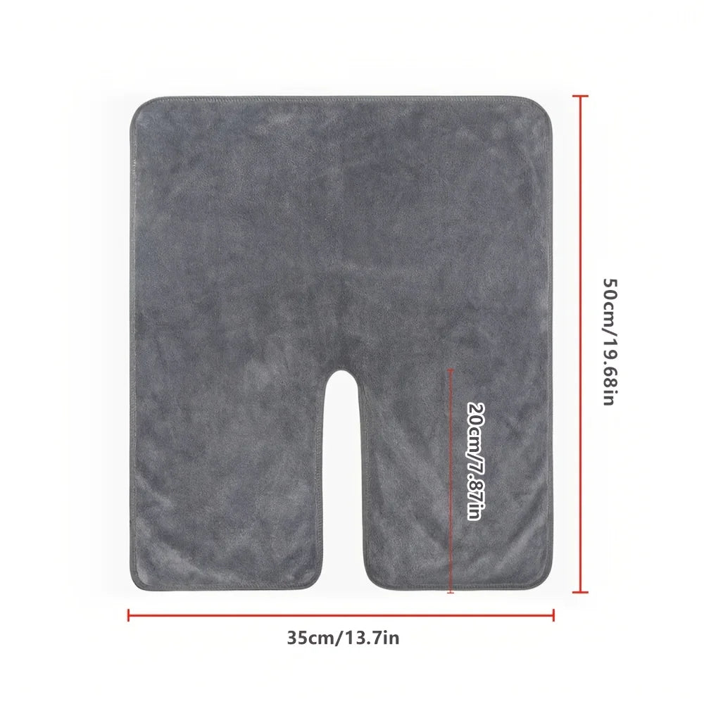 Facial Beauty Towels U-shaped Soft Lightweight Gray White Skincare