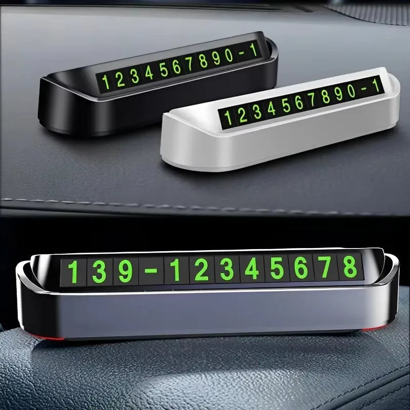 Temporary Parking Card with Phone Number Display | 1–4 Pack