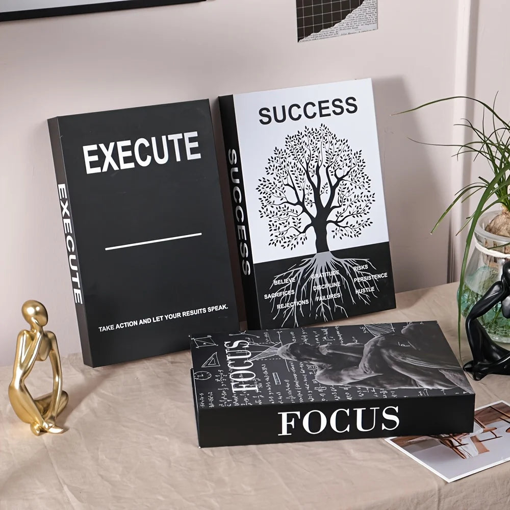 3 Inspirational Desk Decor Books Suitable Home Office Room Fake