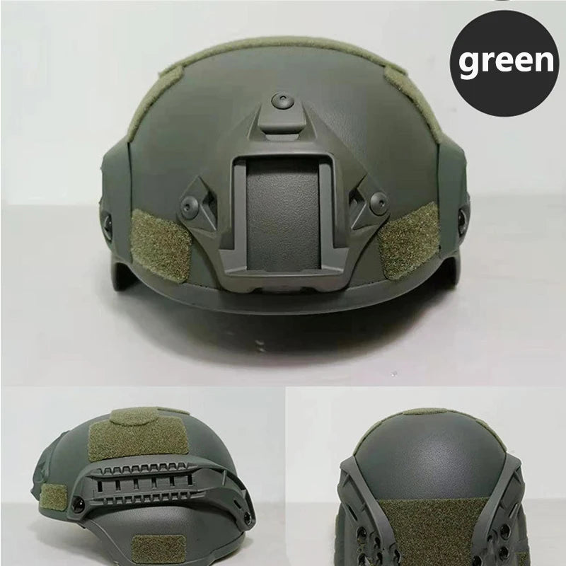 Cycling Tactical Helmet Windproof Bicycle Outdoor Camouflage Combat Zpaxo green-1 pcs