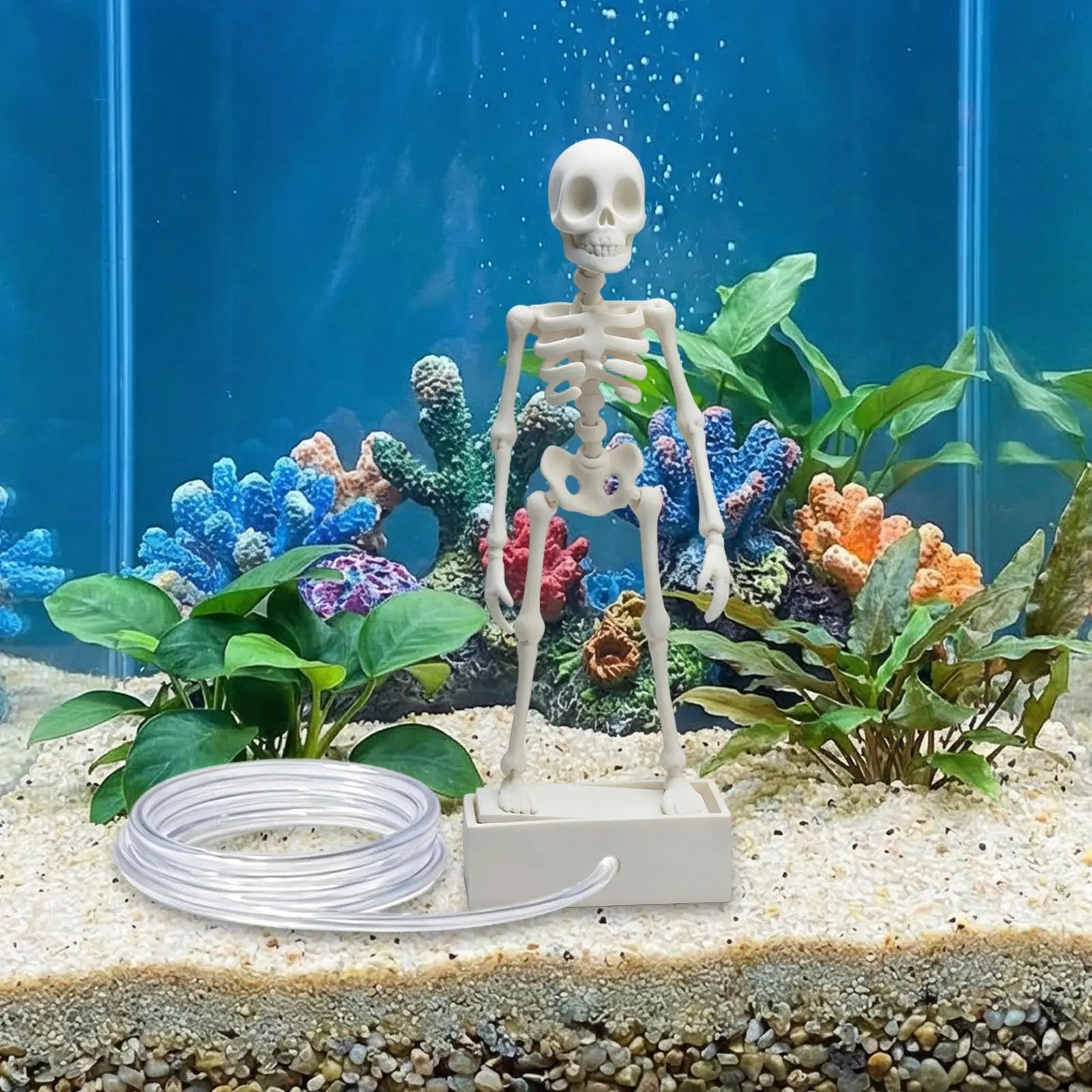Fish Tank Bubbler Decorations Realistic Decorative Interactive
