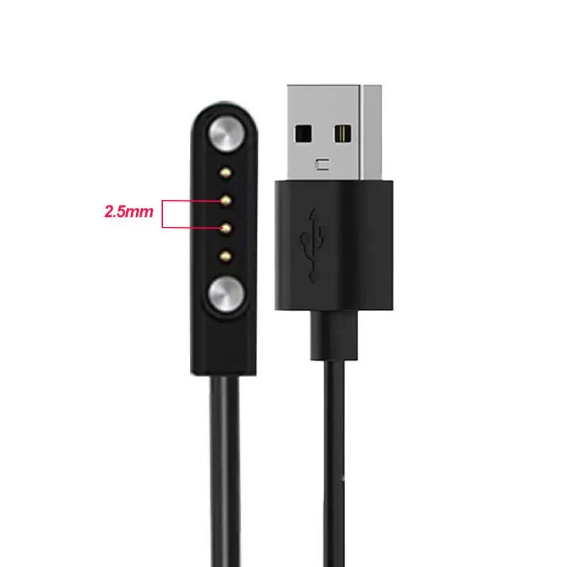 Universal Smart Watch Magnetic USB Dock Charging Cable Adapter 2Pin 4Pin For Adult Kids Smartwatch Power Charge Wire Accessories Zpaxo 4pin-2.5mm