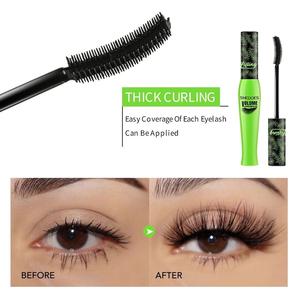 Thick Slender Mascara Waterproof Durable Light Natural Curling