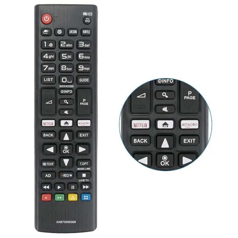 AKB75375604 Universal Remote Control Fit for SMART TV 43UK6300PUE 32LK610BPUA 49UK6300PUE 55UK6300PUE Replacement Accessories Zpaxo