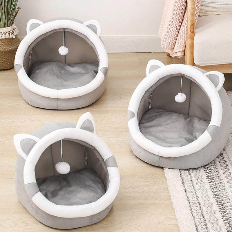 Deep Sleep Cat Cave Bed – Foldable, Washable Pet Bed for Cats Cat Cave Bed Zpaxo