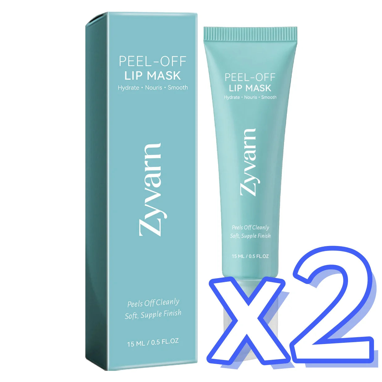 ZYVARN Hydrating Peel-Off Lip Mask – Repair & Exfoliate Lips Peel-Off Lip Mask Zpaxo 15g boxed x 2