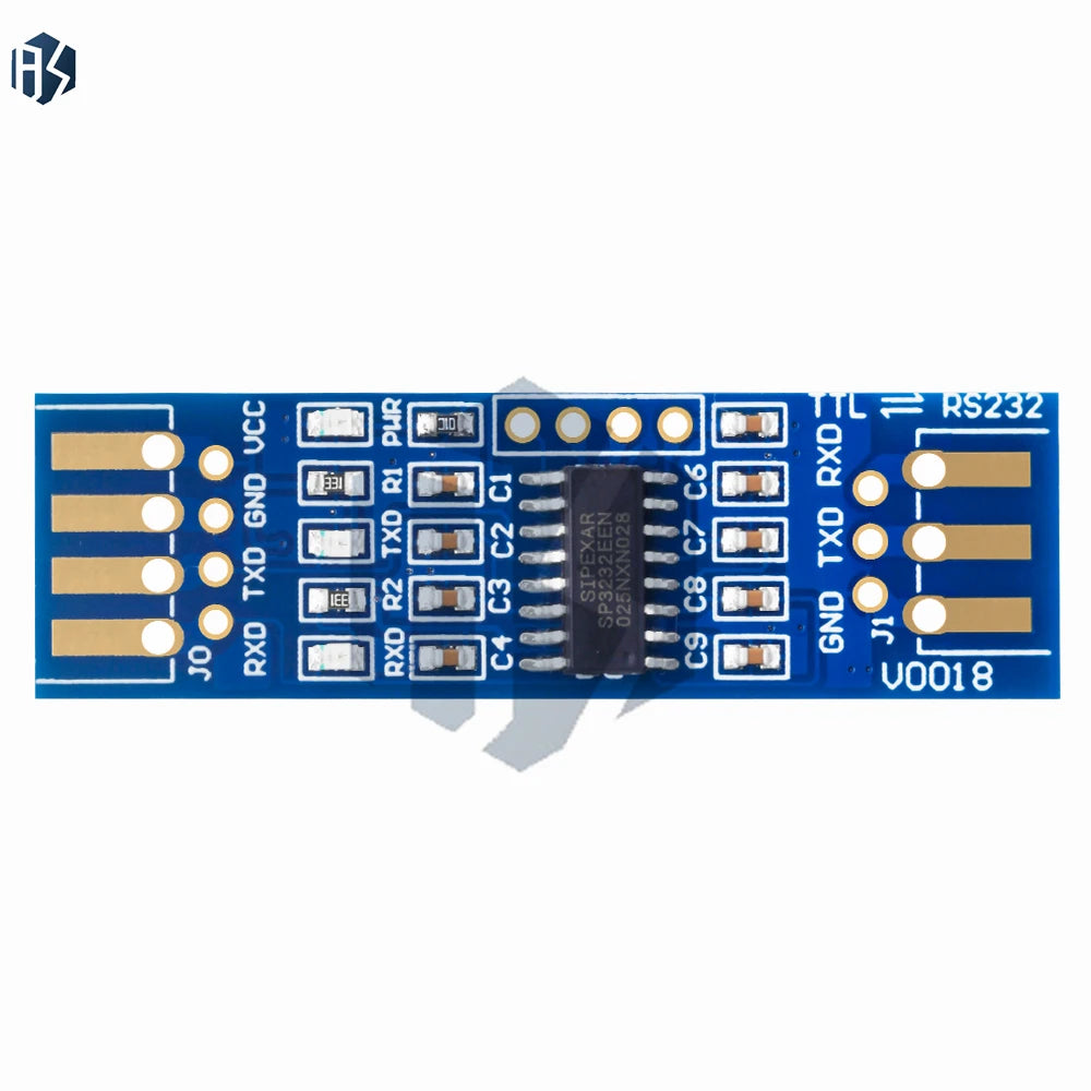 SP3232 RS232-TTL Converter Module: 3V-5.5V Bidirectional Serial Adapter for Arduino-Compatible Zpaxo