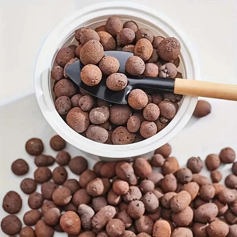 100/200G Clay Pebbles for Plants,Lightweight Clay Balls for Plants Drainage, Hydroponic Growing, Aquaponics, Orchid Potting Mix Zpaxo