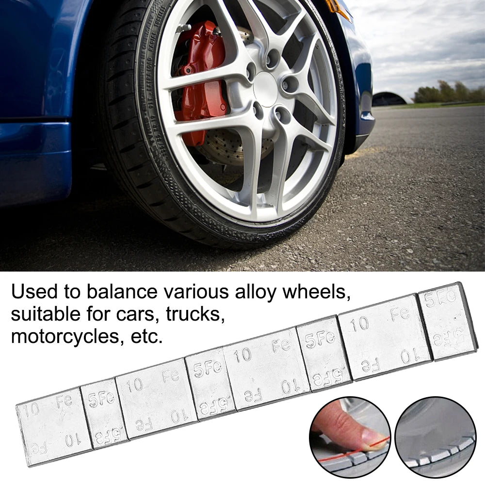 Universal 5g/10g 32Pcs/lot Tire Adhesive For Car Motorcycle Bike Auto Balancer Tool Wheel Balance Weight Tyre Wheel Block Iron Zpaxo
