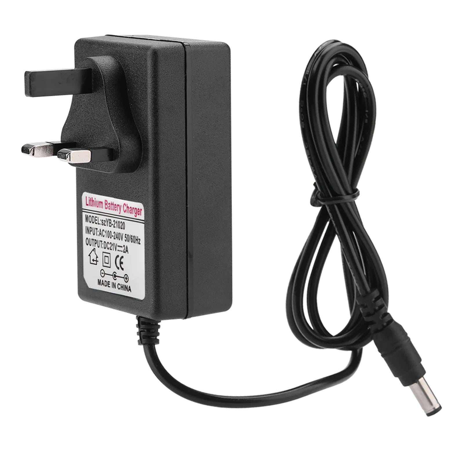 AC 100-240V DC 21V 2A Safe Charge Power Supply Adapter Lithium Ion
