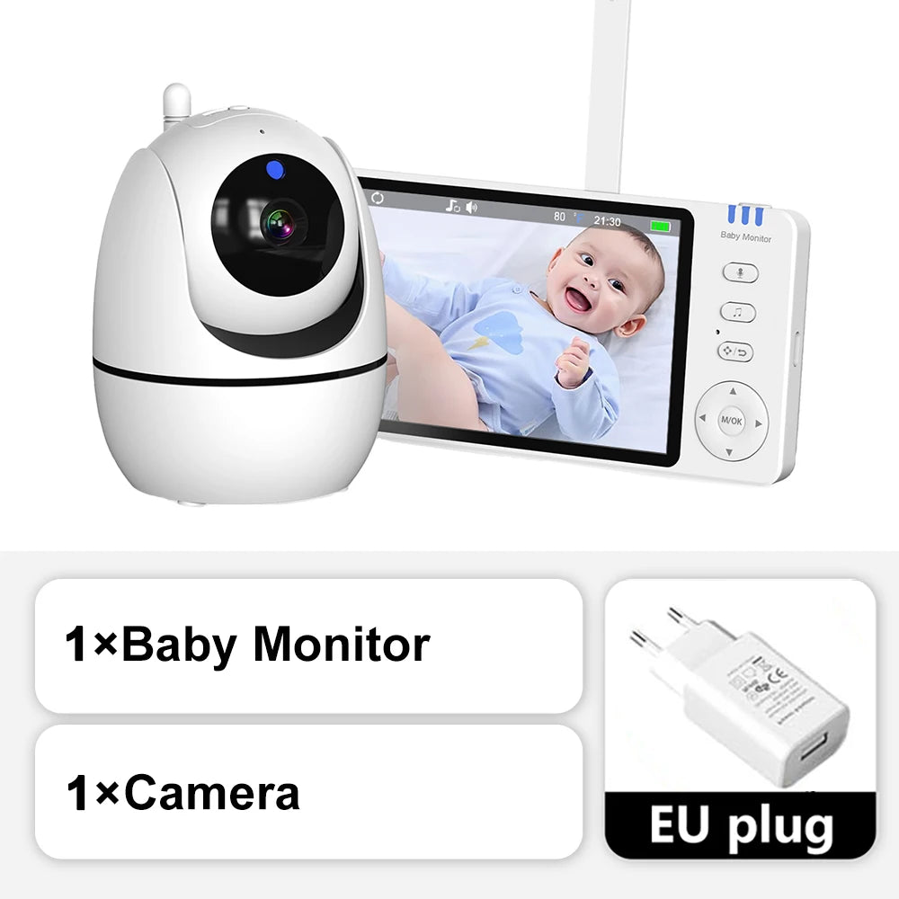 Video Baby Monitor Camera PTZ Zoom Babyphone Cam Security Protection Zpaxo EU Plug