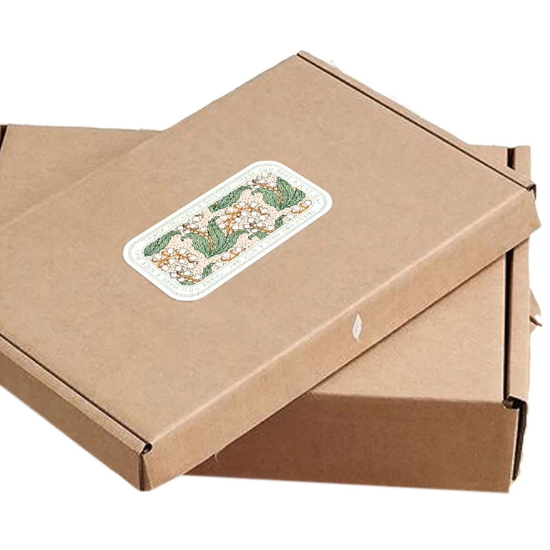 100pcs/wrap This Package Is Happy To See You Too Stickers Small Business Gift Box Packaging Decor Thank You Sticker Seal Labels Zpaxo
