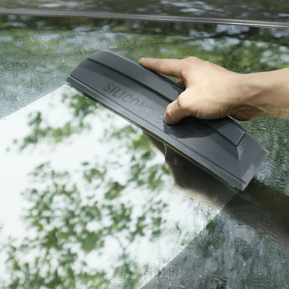 Non-Scratch Silicone Water Wiper Flexible Comfortable Grip Car Washing Squeegee Heat-resistant Quiet Window Cleaning Tool Zpaxo