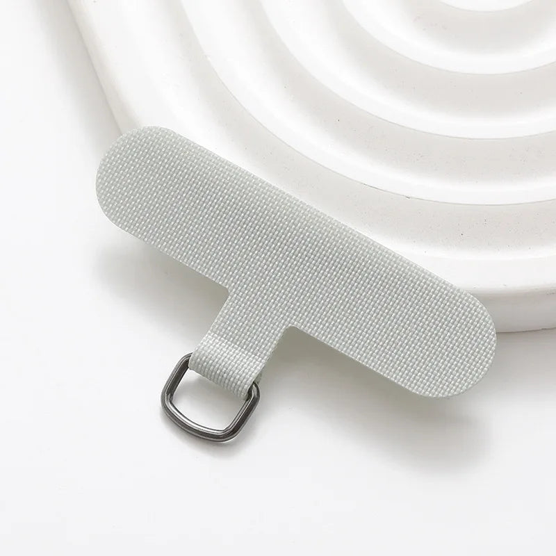 10/5/1Pcs Universal Tpu Mobile Phone Anti-lost Lanyard Card Gasket Nylon Detachable Phone Hanging Cord Strap Patch Tether Pad Zpaxo 1pcs white