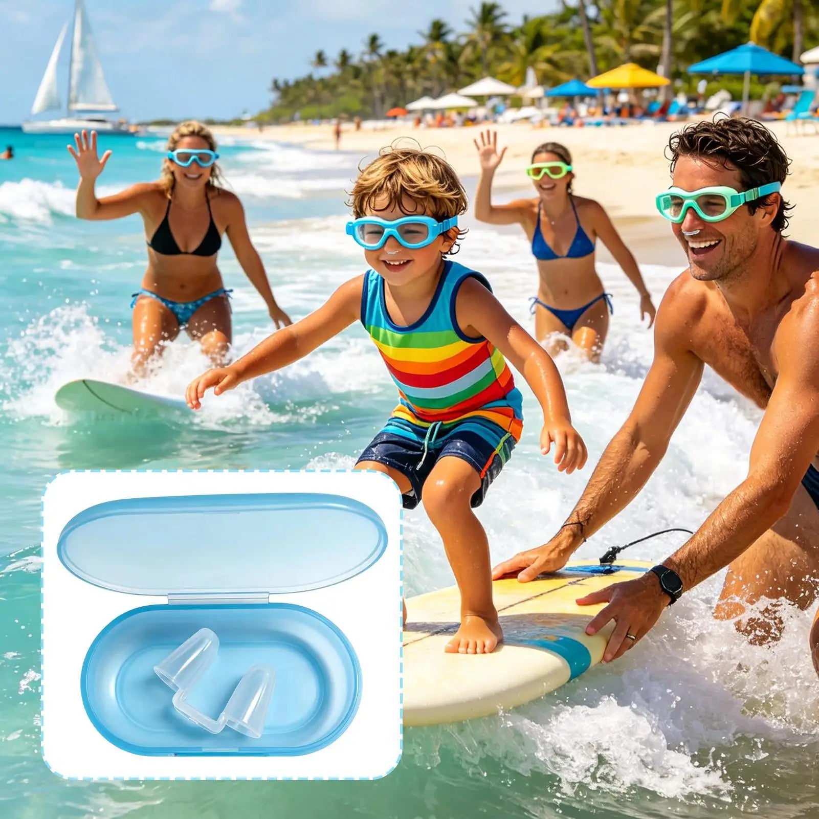 Silicone Nose Clips Swimming Anti Choke Water Plug Snorkel Diving