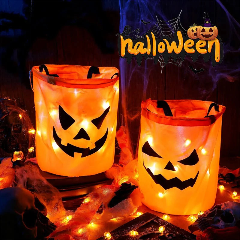 LED Light Halloween Candy Bags Up Party Bag Trick Supports