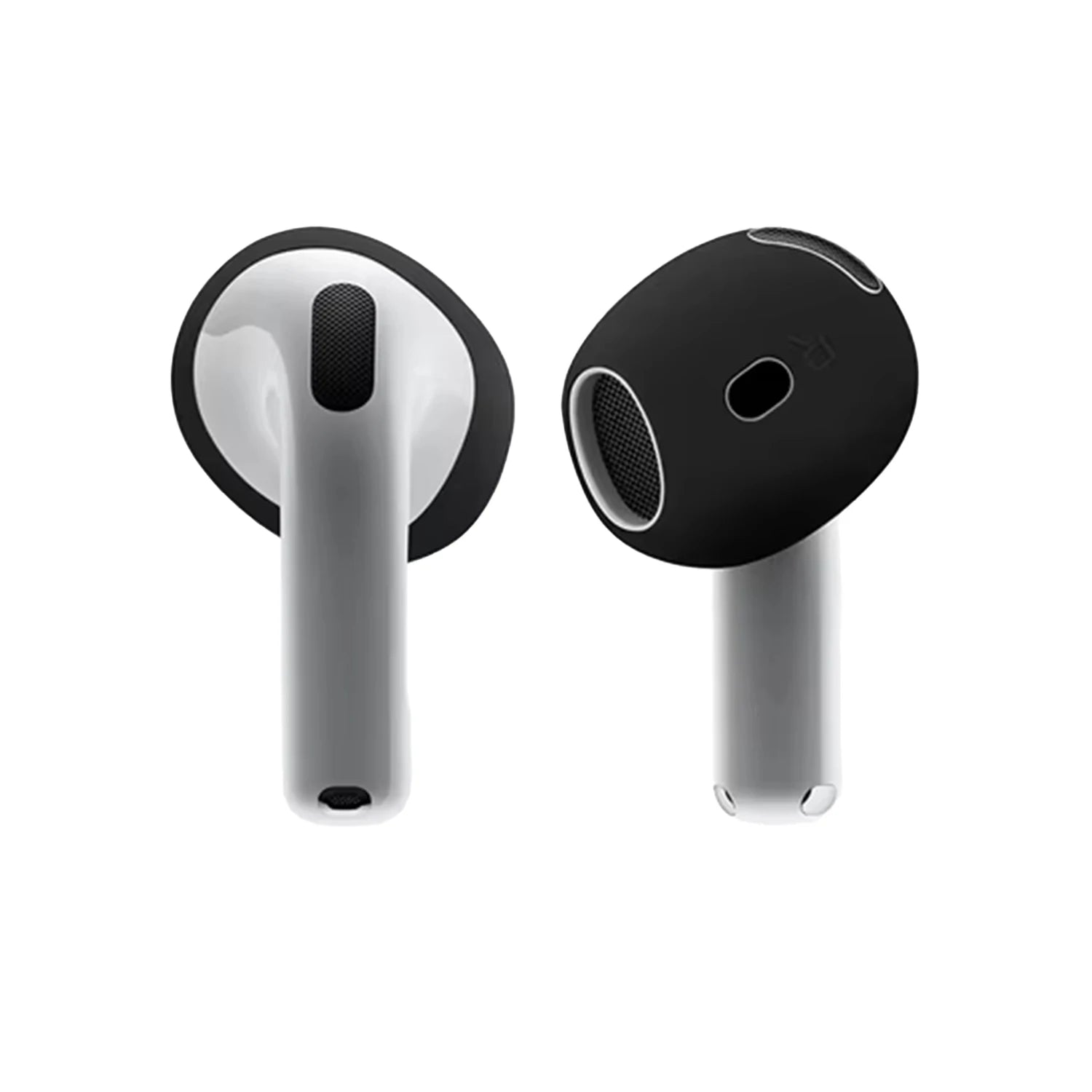 1-3Pairs For Apple AirPods 4 Silicone Earbuds Cover Ear Tips Anti Slip Earphones Earplugs For AirPods 4th Gen Protective Sleeve Zpaxo Black 3 Pairs