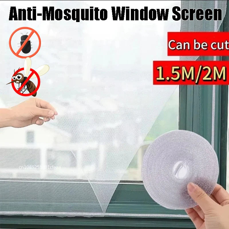 Self-adhesive Thick Anti-mosquito Window Screen Velcro Design