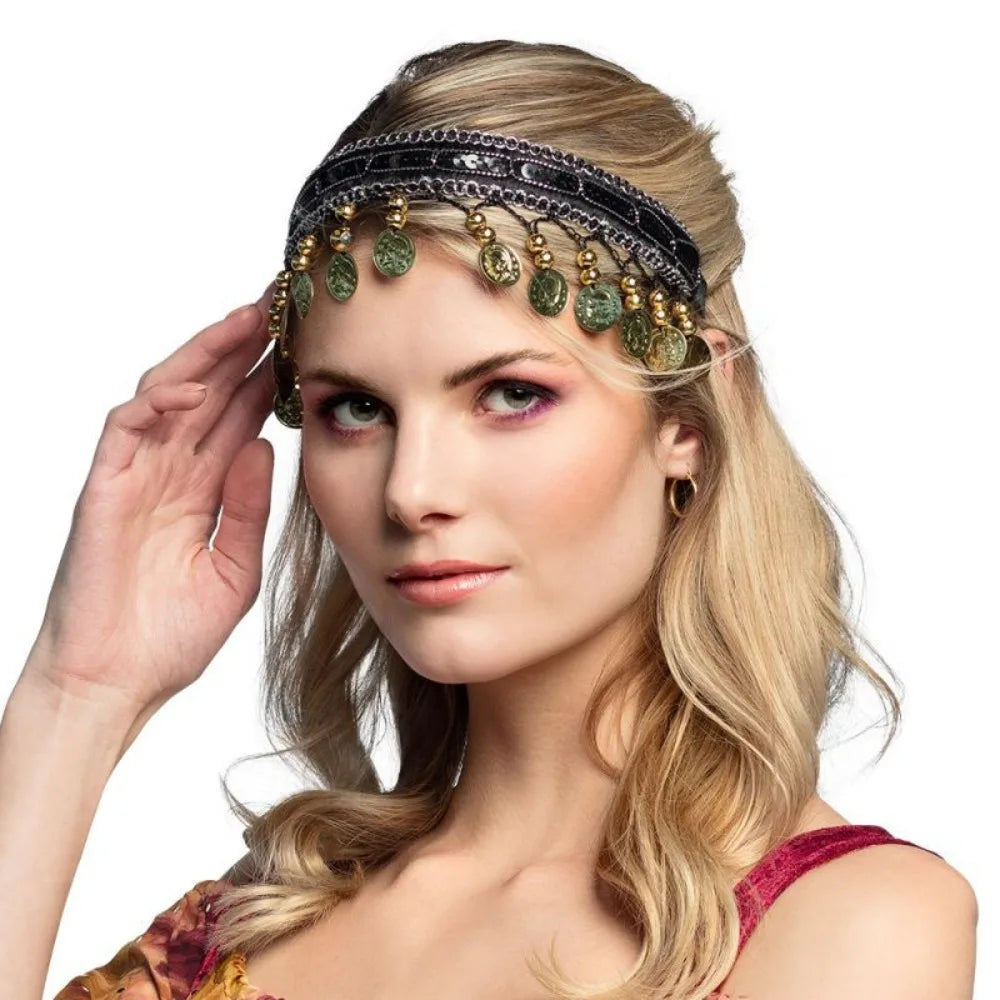 Fashion Plastic Hair Hoop Multicolored Ethnic Head Chain Headband Girls Zpaxo